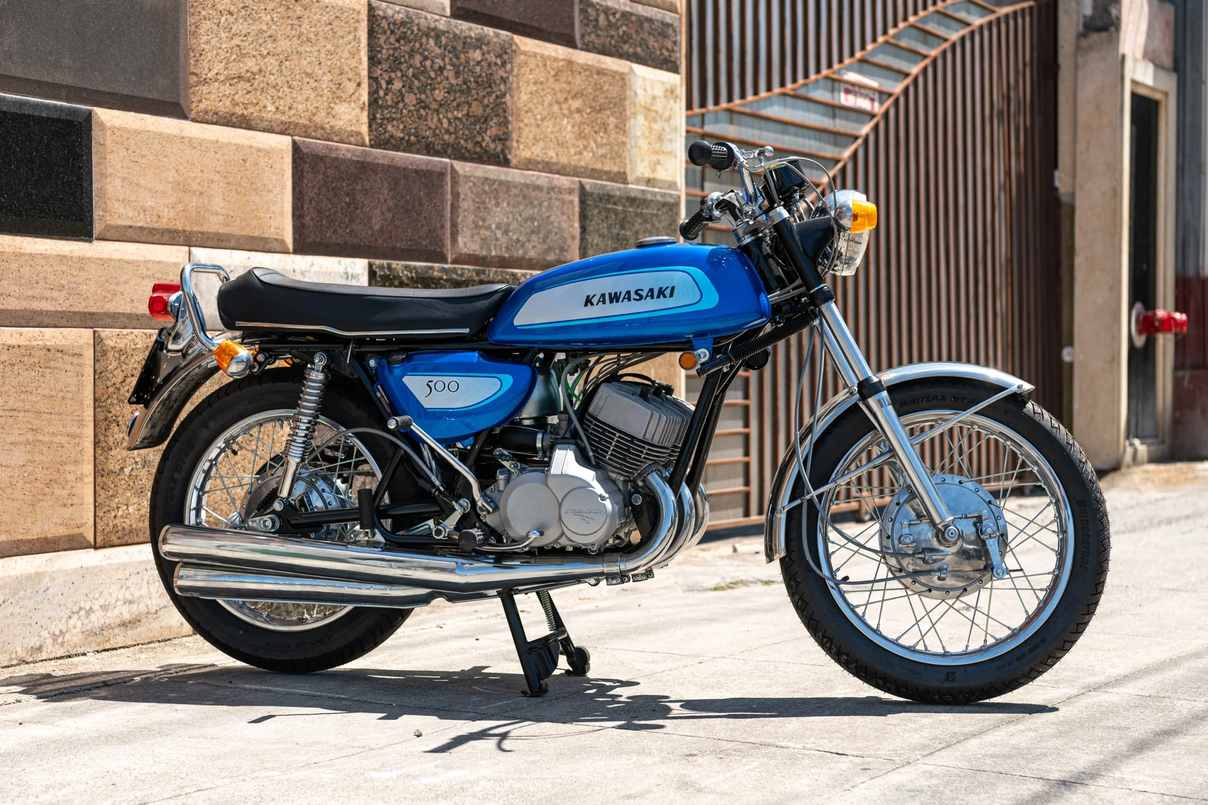 1971 Kawasaki 500 Mach III H1A D284 — Bello Moto SF